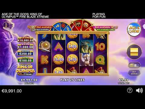 Age of the Gods: King of Olympus Fire Blaze Xtreme – Video Gameplay