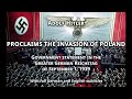 Adolf Hitler Proclamation Of The Invasion Of Poland September 01 1939 English Subtitles