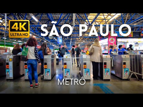 🇧🇷 Utilizando o Metrô em São Paulo 4K
