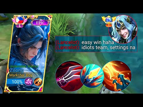 ARROGANT PLAYER UNDERESTIMATE ZILONG SO BAD! (one shot - kill all) ZILONG BEST BUILD 2023