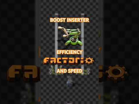 Boost the efficiency of your inserters EASY #factorio #factoriospaceage