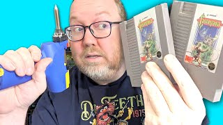Can I Fix Either of These Castlevania NES Games? Open Cart Surgery