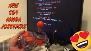 NOS Commodore 64 Amiga Joysticks quick look