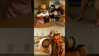 Download lagu Tung Tung Sahur vs Garamararamararaman vs Ballerina Cappuccina vs Udin Din Din Dun #brainrot #memes mp3