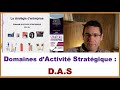 D.A.S. Domaine d'activité stratégique - explication et exemples