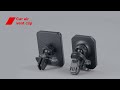 CANYON CH-15, Automobilinis laikiklis ir belaidis įkroviklis MegaFix, C-15, 15W, Įvestis: USB-C: 5V/2A, 9V/3A; Galia: 5W, 7,5W, 10W, 15W;89*65*12mm,0,195kg,juodas