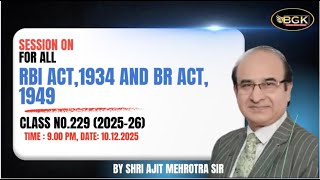 RBI Act 1934 & BR Act 1949 🔥 | Most Expected MCQs | Promotion Exam | 10-12-2025