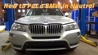 How to Manually Shift a BMW into Neutral with Electronic Shifter