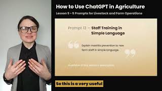 ChatGPT in Agriculture Lesson 5: 5 Prompts for Livestock and Farm Operations