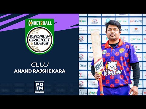 POTM: A.Rajshekara - CAR vs CLJ | Highlights | Bet2Ball European Cricket League Day 5, Group C|ECL22