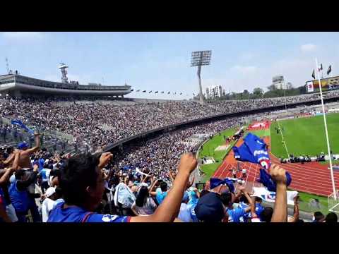 "La Sangre Azul - Pumas vs Cruz Azul Apertura 2019" Barra: La Sangre Azul &bull; Club: Cruz Azul