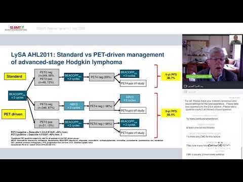 SSBMT Webinar Series - How I Treat Newly diagnosed Advanced Stage Hodgkins Lymphoma - 11 July 2020