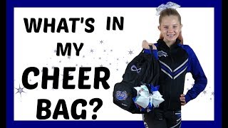 WHAT'S IN MY CHEER BAG?| CHEERLEADING || Taylor and Vanessa