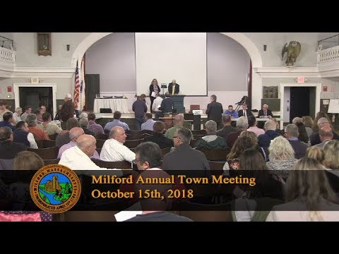 Town Meeting - October 15th, 2018