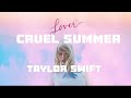 cruel summer(sped up lyrics) | Taylor Swift | JasMie