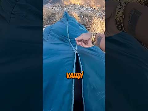 Uyku Tulumuna Giren Şeyi KURT Sandı 🐺 😬