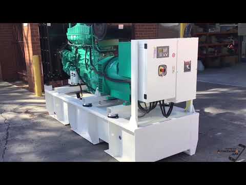 280kW/350kVA 3 Phase Skidmounted Diesel Generator.  Cummins Engine.