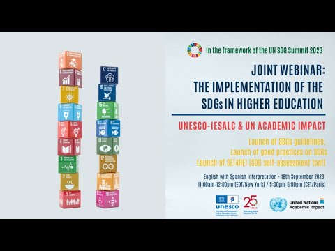 Joint Webinar on the Implementation of the SDGs in Higher Education