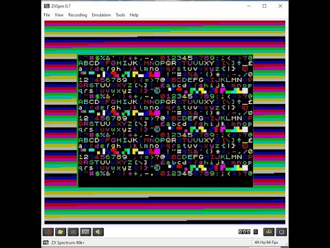 Programming the zx spectrum Z80 assembly