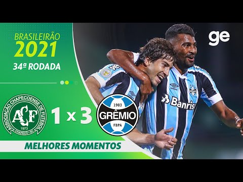 Gols e lances de Chapecoense x Grêmio