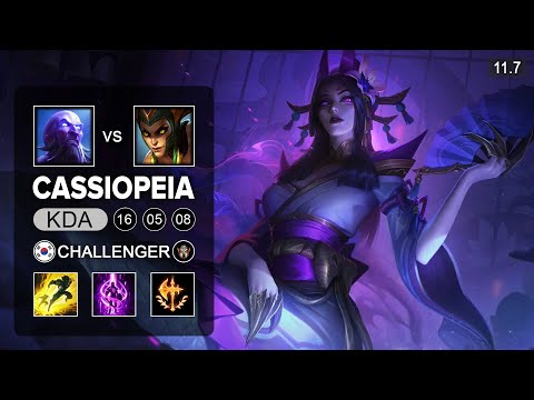 Cassiopeia Mid vs Ryze - KR Grandmaster Patch 11.7