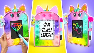 Download lagu WOW! Membuat Papan Gambar Pop It Unicorn yang Berkilau | DIY KIAT SEKOLAH🦄 mp3