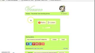 Making good use of Vocaroo