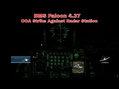 F-16C Night Strike Against North Korean Radar Station  [Falcon BMS 4.37 U3.2] #1440p #falcon