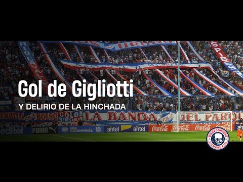 "Gol de Gigliotti - Hinchada Nacional" Barra: La Banda del Parque &bull; Club: Nacional