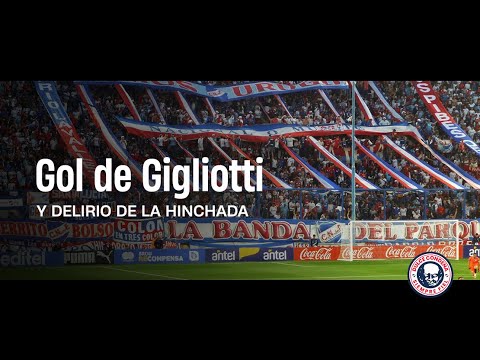 "Gol de Gigliotti - Hinchada Nacional" Barra: La Banda del Parque • Club: Nacional