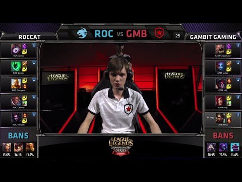 ROCCAT vs Gambit Gaming | S4 EU LCS Summer 2014 Week 5 Day 2 London | ROC vs GMB W5D2 G1 Wembley SSE