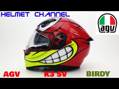 UNBOXING AGV K3 SV BIRDY review & tutorial bongkar isi agv k3 sv
