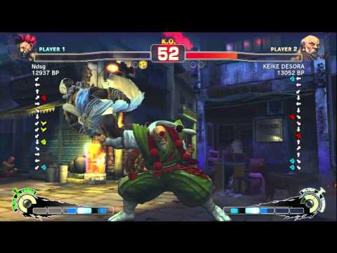 Fujino [Akuma] vs KEIKE DESORA [Gouken] SSF4 Japanese Online Ranked Matches - TRUE-HD