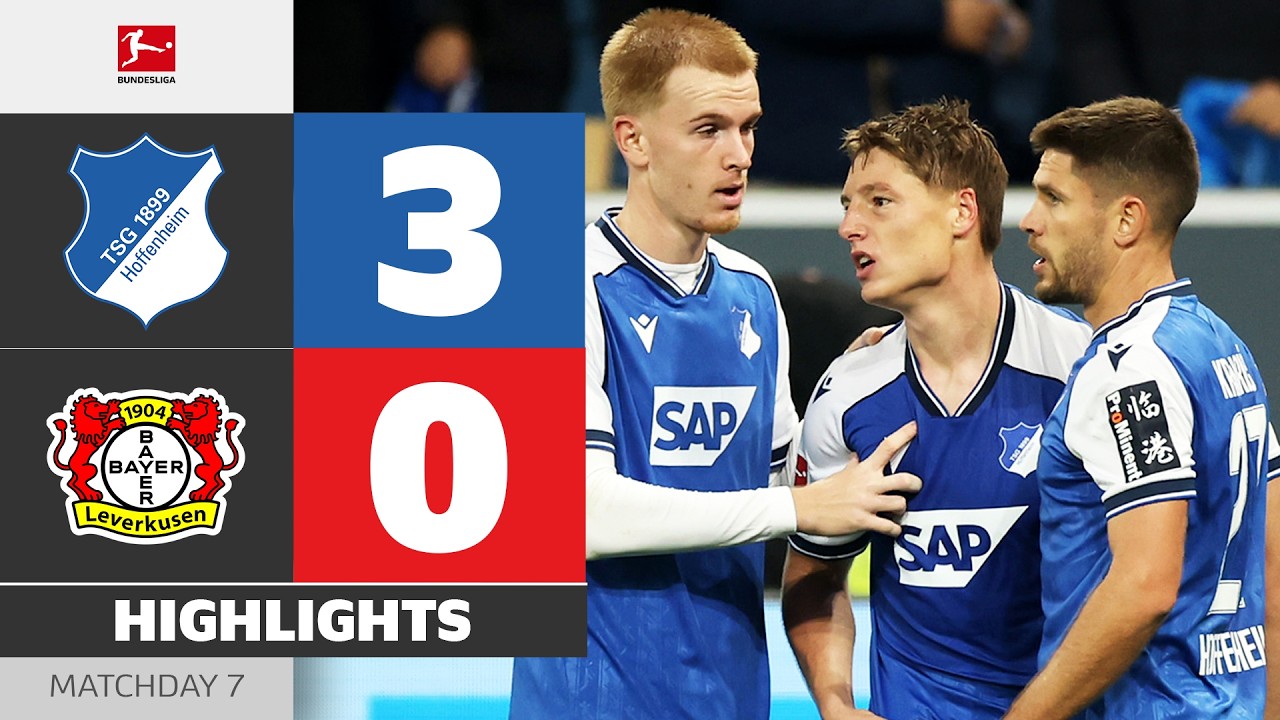 Matchwinner Gets RED CARD! | HOFFENHEIM - BAYER 04 LEVERKUSEN | Highlights | Matchday 7 – Bundesliga