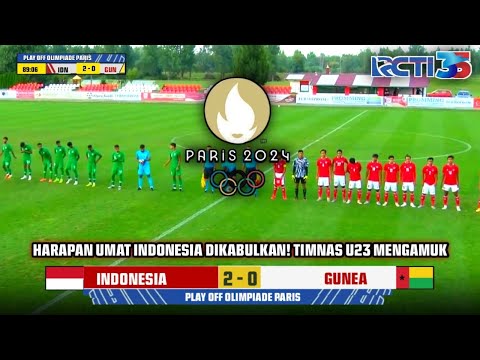 🔴LIVE RCTI &amp; K-Vision - INDONESIA VS GUINEA | TIMNAS U23 MENGAMUK • PLAY OFF OLIMPIADE PARIS 2024