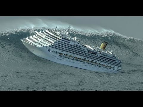 Cruise liner in 12 ball storm.