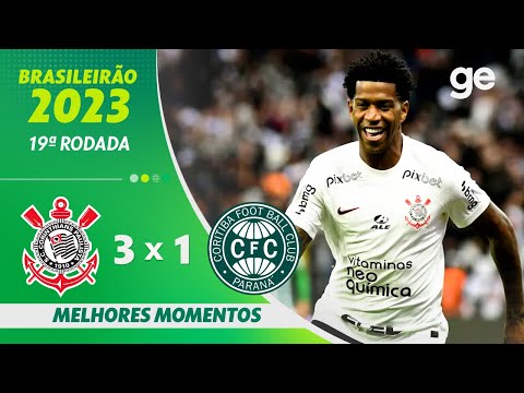Gols e lances de Corinthians x Coritiba