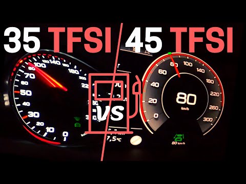 FUEL CONSUMPTION TEST ⛽ Audi A4 35 TFSI vs Audi A6 45 TFSI