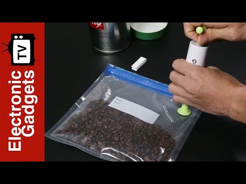 Moyeah Vacuum Sealer/ Food Bags - Double Zip Lock, 10 Food Bags, Reusable 9 Times