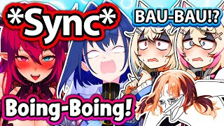 Kronii and IRyS tried to sync like FUWAMOCO, Gigi: 【Hololive】