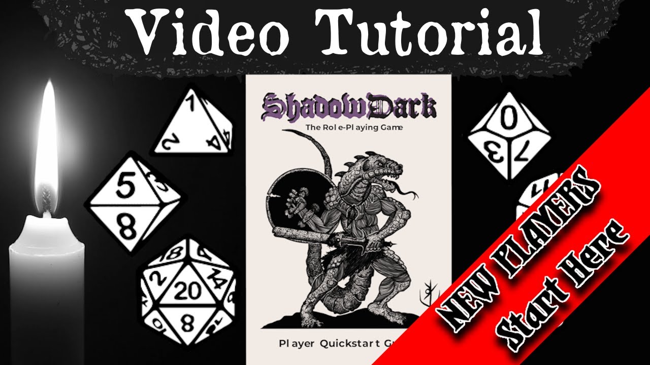 Shadowdark RPG - Players Quick Start Guide - Video Tutorial