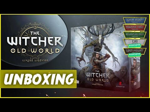 The Witcher: Old World UNBOXING | DELUXE BOX + Legendary Hunt Exp. - Game-Obscura
