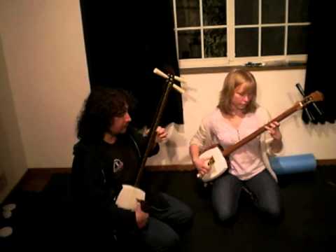 Shamisen Duo -Anne and Kevin Tsugaru Shamisen improvisation