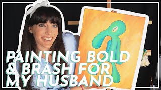 I Painted BOLD AND BRASH for My Valentine and His REACTION was PRICELESS | Hey It's A Good Life