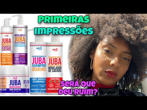 #WIDICARE - Primeiras impressões da linha Juba no meu #cabelocrespo