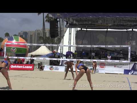 2014 WSOBV Long Beach USA vs NED Womens Quarter Final Walsh/Ross vs Meppelink/Van Iersel
