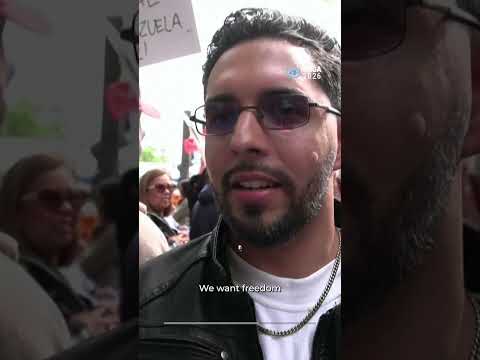 Venezuelans protest interim leader Delcy Rodriguez at UN headquarters