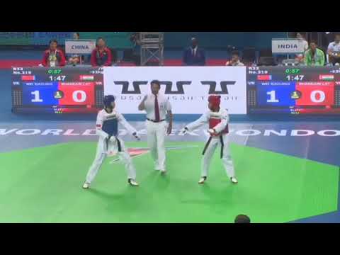 INDIA Vs CHINA FIGHT 2020 || PS TAEKWONDO || women Vs women fight MOST INTERESTING FIGHT 2017 #INDIA