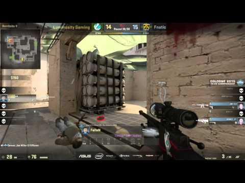 Final moments LG vs Fnatic Map2 and it's so "Dick Tricky"