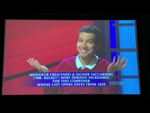 Final Jeopardy 2021 Tournament Of Champions, “classical composers” - (semifinal #3) Day 8 (5/26/21)